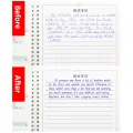 3D Groove English Copybook Practice Magic Copy Books Learning for Children Junior Students Handwriting 1 Book With 6 Refills. 