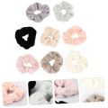 Autumn Winter Plush Hair Tie Elastic Hair Ring, Cute Rubber Band, Big Long Hair Rope, Solid Headwear, Soft Hair Accessories. 