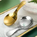 1pcs Cute 304 Stainless Steel Creative Mini Round Teaspoons Baby Ice Cream Dessert Spoon Kitchen Accessories Coffee Tiny Spoon. 