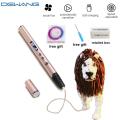 Original 3D Pen For Children 3D Drawing Printing Pencil With OLED Screen With PLA Filament Toys For Kids Christmas Birthday Gift. 