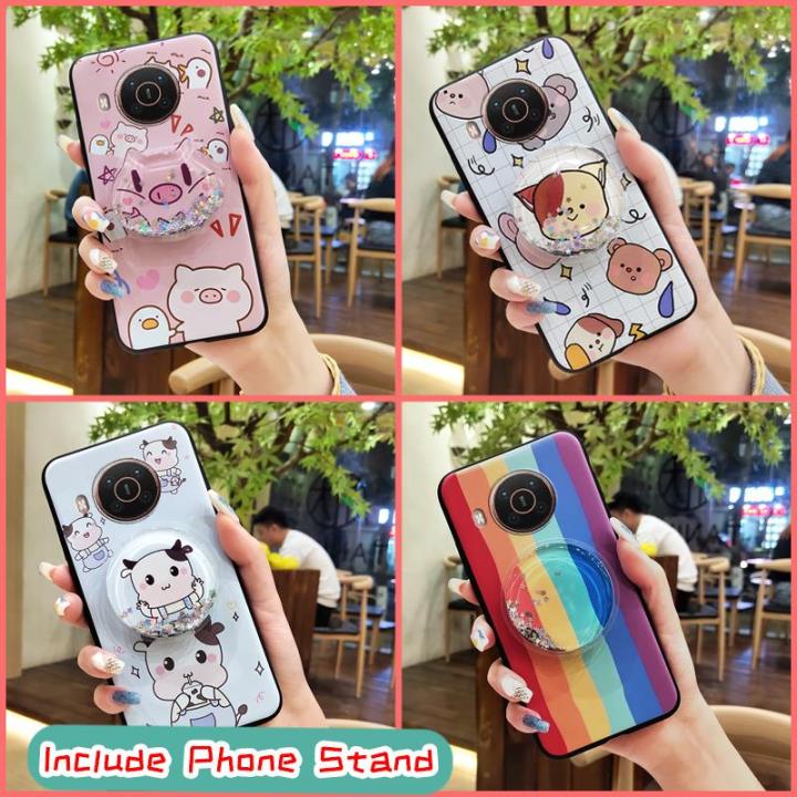 Soft Case Simplicity Phone Case For Nokia X20/X10 Glitter TPU Waterproof Kickstand protective cute Dirt-resistant