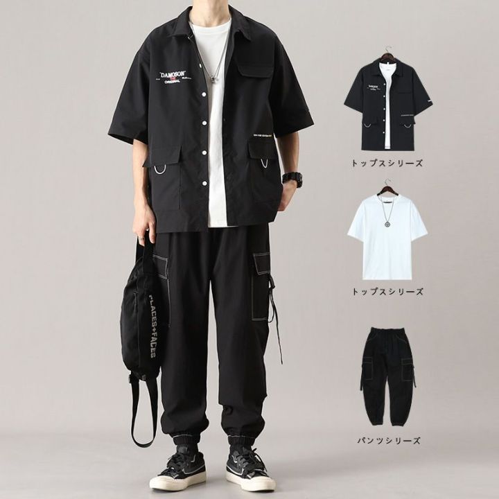 Three-Piece%20Men's%20Clothing%20Summer%20Suit%20Korean%20Fashion%20Junior%20High%20School%20Boys%20Clothes%20All-Matching%20and%20Handsome%20Leisure%20Cargo%20Pants%20-%20Image%206