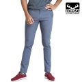 Moose Slim Fit Charcoal Chino Pants for Men - Casual & Formal Slim Fit Trousers. 
