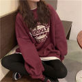 Yfashion Women  Sweatshirt Loose Crew-neck Long-sleeve Letter Printed Pullover Sweater color. 