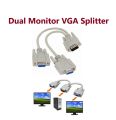 Dual Monitor VGA Splitter Y Cable. 