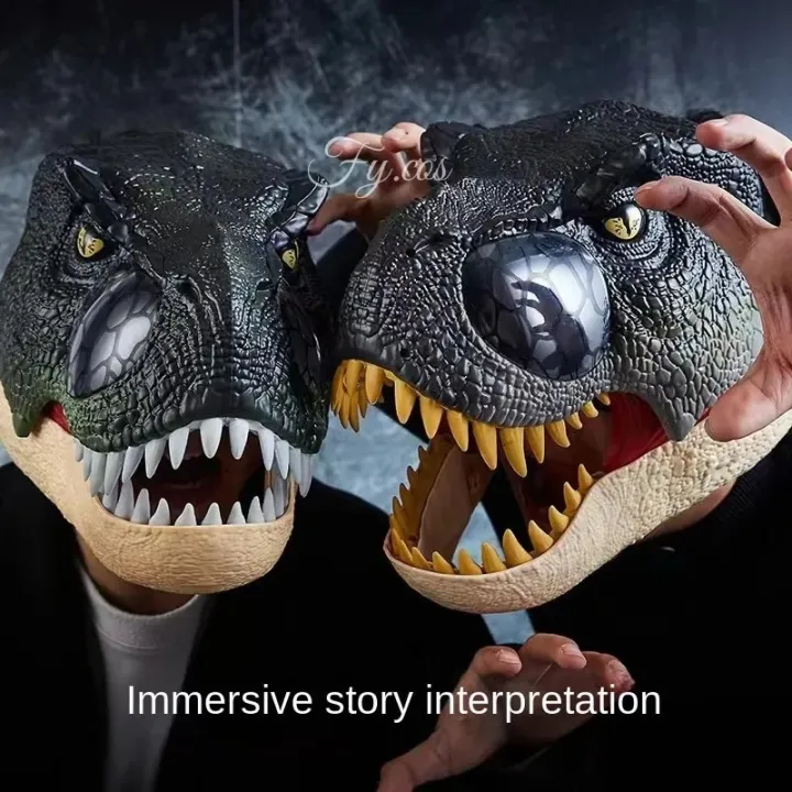 Plastic Raptor Mask Jurassic World Velociraptor Dinosaurs Horror Half ...