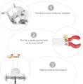 Trumpet Card Holder Marching Clamp-on Lyre Clamp Sheet Music Clip Stand Instrument Holder Trumpet Marching Lyre. 