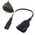 For PDU UPS 25cm IEC320 C8 Male To Europe Schoko CEE7/16 Outlet Female Socket Power Extension Cable. 