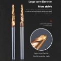 Wood Milling Solid Carbide Tapered Ball Nose End Mill Tapered Ball Nose Spiral CNC Carving Bit Metal Milling Woodworking. 
