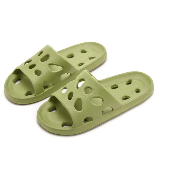 【WEJA】Women Wearing Slippers Are Fashionable Casual Non-slip And Leaking Sandals And Indoor Sandals In Summer Hollow Out