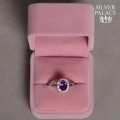 Natural Amethyst Stone Ring / 100% Silver & Natural Stones. 