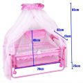 Baby cot With swing and Double Hanging Net. 