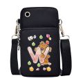 Mobile Phone Bag Women Messenger Bag Hanging Neck Coin Purse Handbag Sports Arm Bag for Xiaomi/samsung/iphone Bear Letter Print. 