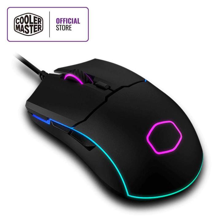 Cooler Master CM110 RGB Gaming Mouse, 6000 DPI, PWM 3050 Optical Sensor, RGB Light Strip
