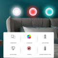 LED Lights Wireless RGB Under Cabinet Lighting Puck Color Changing Remote. 