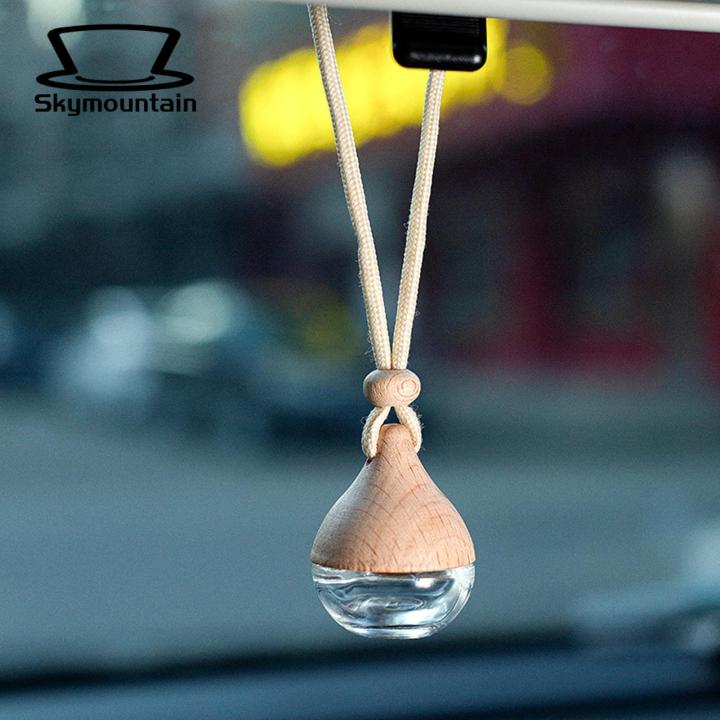 Skymountain Car Fragrance Bottle Interior Transparent Aromatherapy Hanging Bottle Pendant