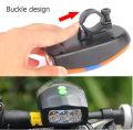Mountain Cycle LED Headlight Night Riding Flashlight and Horn 2 in 1 Bicycle Headlight. 
