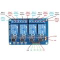 5V 4 Channel Relay Shield Module with Optocoupler Relay Output 4 Way Relay Module for arduino DIY Kit. 