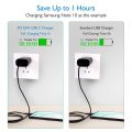 Samsung Adaptive Fast Charger 25W Type-C to Type-C Super Fast Charging US Plug Travel Power Adapter For Galaxy S20/S21 Ultra Note 10/20 Plus. 