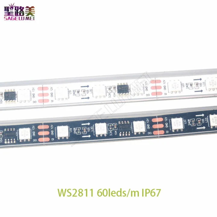 Dc12v%205m%20Ws2811%20Led%20Pixel%20Strip%20Rgb%20Full%20Color%205050%20Led%20Strip%20Ribbon%20Flexible%20Addressable%20Digital%20Led%20Tape%201%20Ic%20Control%203%20-%20Image%202