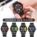 【ZIME】Korean Sports Car Watches Wheel Design Alloy Rim Hub Racing Watch Personalized Wheel Men's Watch Wristwatch M9B9. 