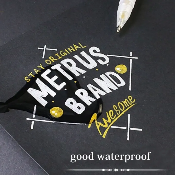 1PC%200.8mm%20Creative%20White%20Ink%20Gel%20Pen%20Highlight%20Marker%20Pens%20Fine%20Tip%20for%20Student%20Stationery%20Drawing%20Art%20Writing%20School%20Supplies%20-%20Image%204