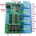 Dc 12v 4 Channel Multifunction Cycle Delay Timer Relay Module : Timing Loop Interlock Self-Locking Momentary Bistable Monostable. 