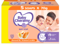 Baby Cheramy Baby Soap Eco Pack With Almond Oil 350g. 