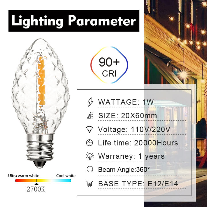 Retro%20C7%20Candle%20Led%20Bulb%20E12%20Base%20Mini%20Lamp%20Clear%20Glass%200.5w%202700k%20Warm%20White%20Chandelier%20Pendant%20String%20Light%20Replacement%20Bulbs%20-%20Image%202