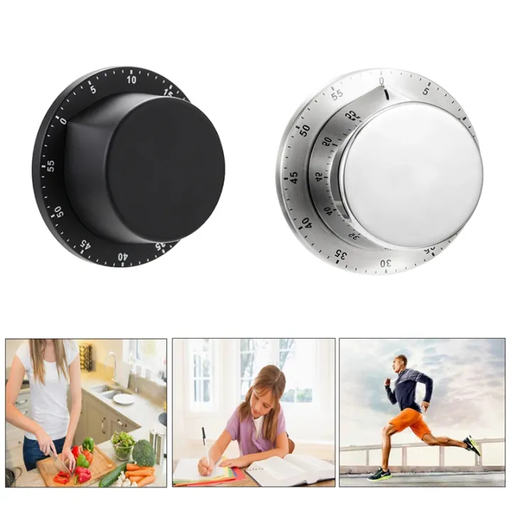 Stainless Steel Kitchen Timer Mechanical Manual Stainless Steel Timer ...