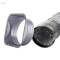 Air Vent Duct Connector Flange Straight Ventilation Pipe for Ventilation Metal Vent. 