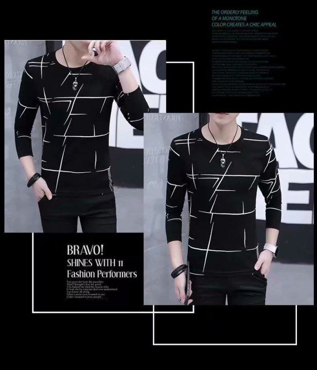 Men's%202020%20New%20Long%20Sleeve%20T-shirt%20Round%20Neck%20Korean%20Slim%20Clothes%20Long%20Sleeve%20T-shirt%20Base%20Shirt%20-%20Image%207