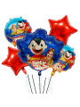 5pc El Show De Bely Y Beto Blue Vinyl Polyester Foil Balloons Baby Shower Children Birthday Party Decorations Helium Globos Toy. 