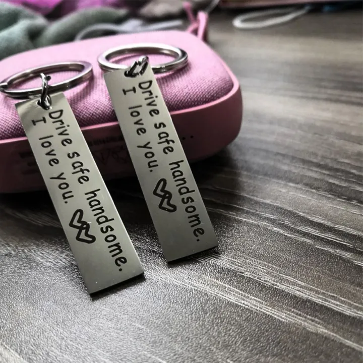 High%20Quality%20Stainless%20Steel%20Engraving%20Car%20Key%20Ring%20Drive%20Safe%20Handsome,%20I%20Love%20You%20Double%20Sided%20Mirror%20Polishing%20Drive%20Safe%20Keychain%20Best%20Wishes%20Letter%20Keychain%20Birthday%20-%20Image%203