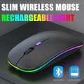 LED Wireless Mouse USB Rechargeable Bluetooth-compatible RGB Mouse Silent Ergonomic Mouse With Backlight For Laptop PC ipad. 