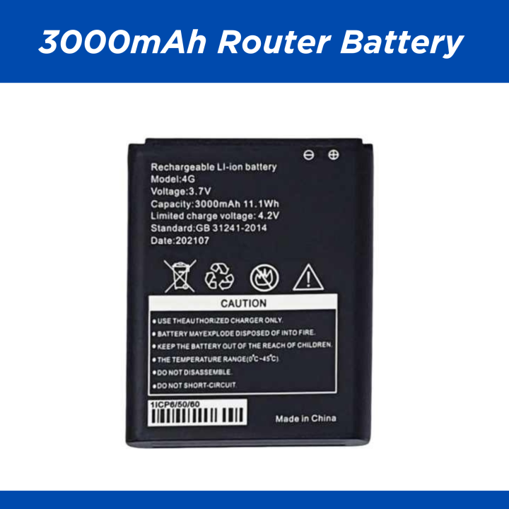 3000mAh Pocket Router Battery – For Mobilink, OLAX, Greentel, Telent ...