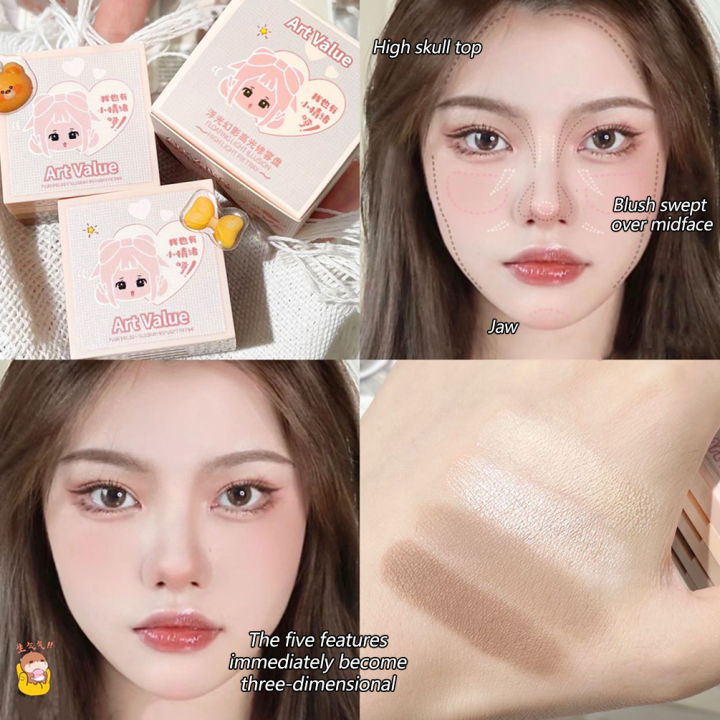 4%20In%201%20Case%20Highlighter%20Contour%20Palette%20illuminator%20Makeup%20Sets%20Matte%20Contour%20Powder%203D%20Bronzer%20Blush%20Highgloss%20Palette%20Cosmetic%20-%20Image%203