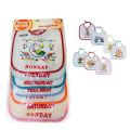 Newborn Baby  Animals 7 Days of The Week Baby Bibs (Pack of 7) (One Size) (As Shown). 