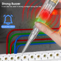 EsoGoal Tester Pen Double Color Lamp Inductive Buzzer Tester Voltage Tester Pen Intelligent Non-contact Induction Test Pencil Voltmeter Power Detector Electrical Screwdriver Indicator. 