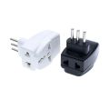 Italian Uruguay Travel Plug Adapter Type L 3 Way Multi Port Outlet Convert Au/uk/eu/ge/ .... Plug Ac100~250v 10a Black. 