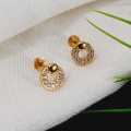 Gold Plated Guaranteed Women Earrings With Stone Beauty Fashion Jewellery. 