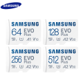 Samsung Class 10 EVO Plus Micro SDXC UHS-1 UHS-3 64GB 128GB 256GB 512GB Genuine Memory Card TF Card. 