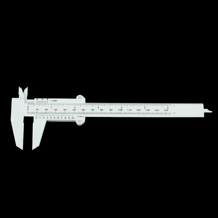 0-80mm/150mm%200.5mm%20Vernier%20Caliper%20Double%20%20Scale%20Plastic%20Vernier%20Caliper%20Measuring%20Student%20Mini%20Tool%20Ruler%20DIY%20Model%20Making-150mm%20gray%20-%20Image%204