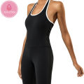 OzalCtree Women Hang Neck Yoga Jumpsuits Padded One Piece Gym Tracksuits Seamless Sportswear Yoga Suits Fitness Clothing Workout Bodysuits. 