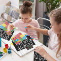 1/2Sets Colorful Dot Primary Mosaic Puzzle Stickers Games DIY Cartoon Animal Learning Education Toys For Children Kids Gift. 