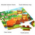 15*11cm 3D Puzzle Cartoon Wood Kids Jigsaw Puzzle Baby Wooden Toys Educational Toys for Children. 