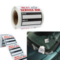 100pcs/roll Oil Change/Service Reminder Stickers Window Sticker Car Sticker. 