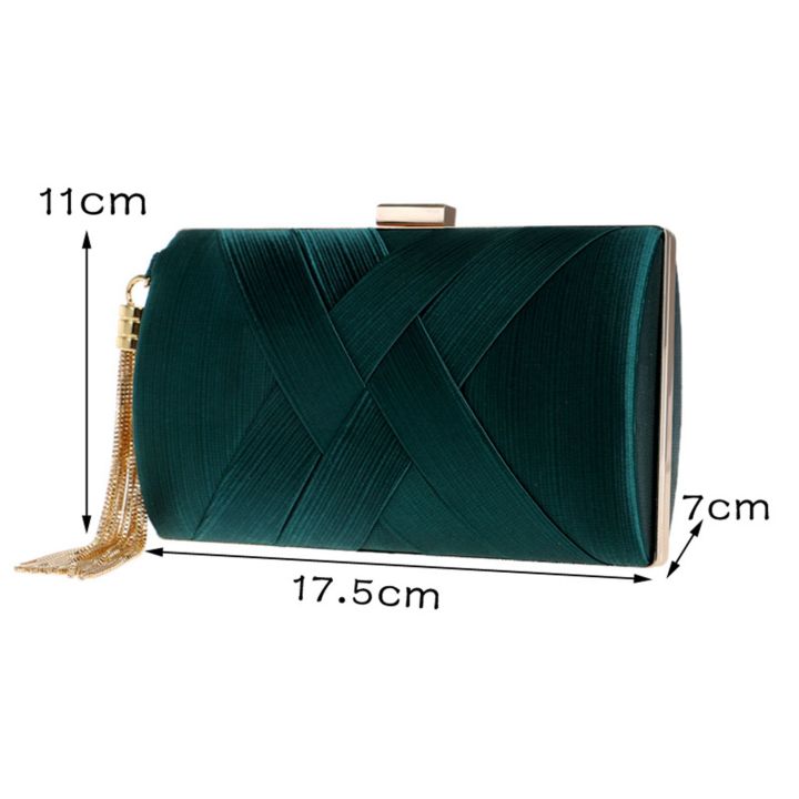 Tassel Fashion Ladies Clutch Bag Shoulder Handbags Female Party Wedding Evening Bag For Phone Purse Gold