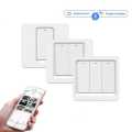 3 GANG WIFI Smart Switch Home wall switch works with Alexa & Google, App contro - Button Type. 