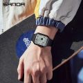 SANDA 6101 Step Calorie Electronic Outdoor Sports Waterproof Astronaut Series Junior Student Watch Men's Digital Wristwatches. 